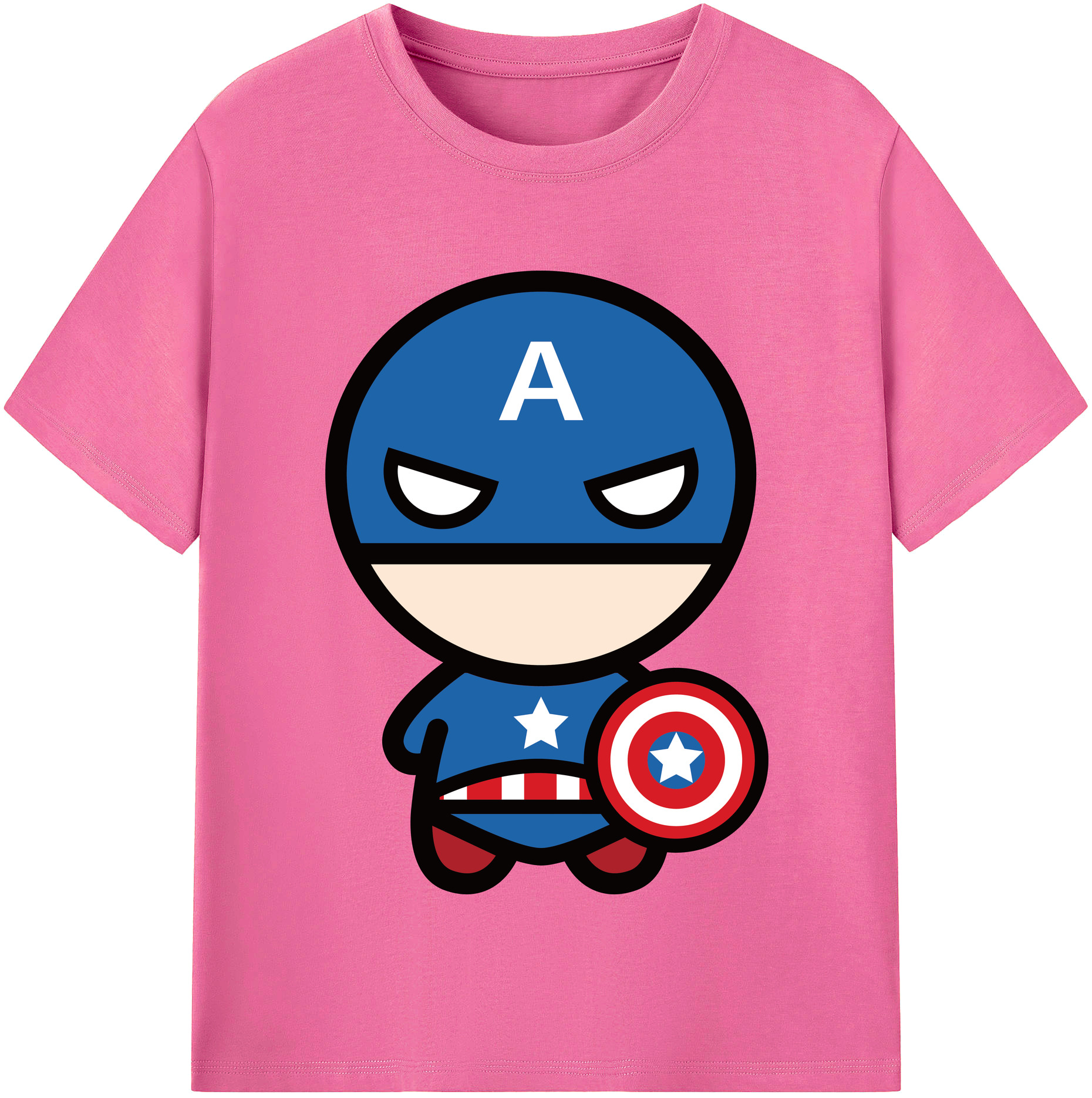 （画像用） アベンジャーズ The Avengers レディースカジュアルプリントTシャツ（綿100％）